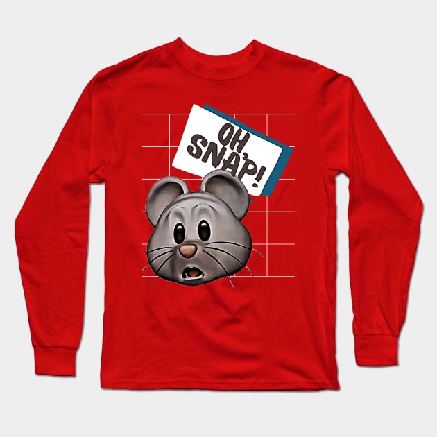 Oh, Snap! (mouse face) Long Sleeve T-Shirt by PersianFMts